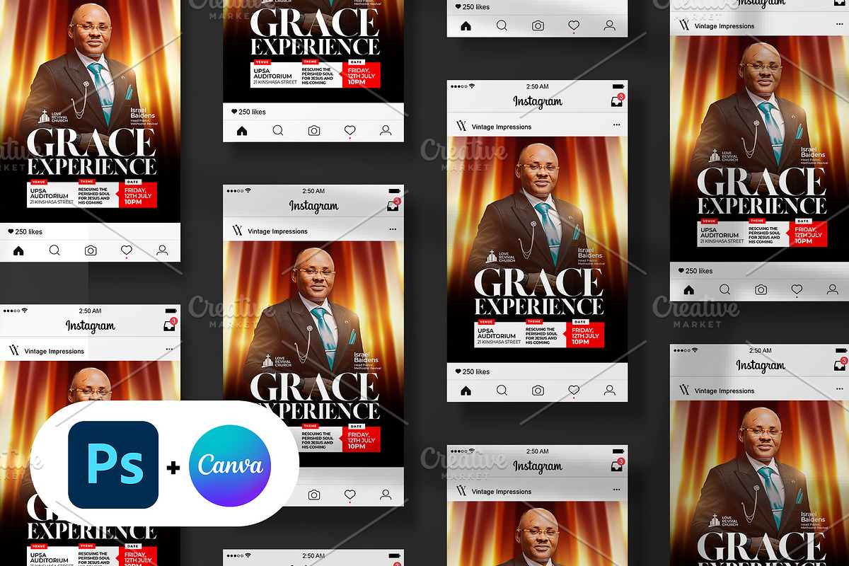 Maximal Portrait Church Event Flyer, a Social Media Template by Vintage Impressions (Photo 4 of 6)