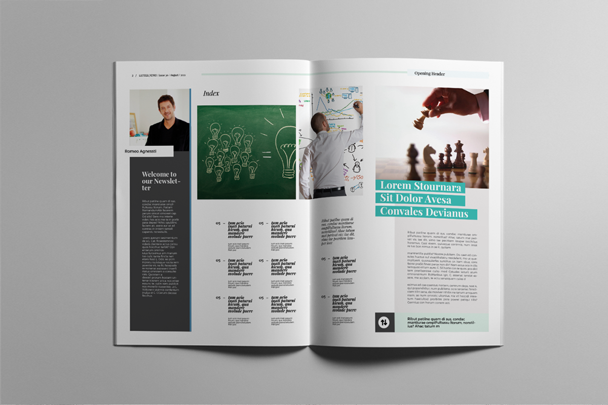 Letter News | Newsletter Template, a Magazine Template by spidergraph