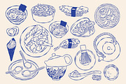 Asian Food Line Art 80 Illustrations, a Food Illustration by DesignThatMatters (Thumbnail 13 of 14)