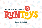 Runtoys, a Slab Serif Font by Typia Nesia (Thumbnail 1 of 10)