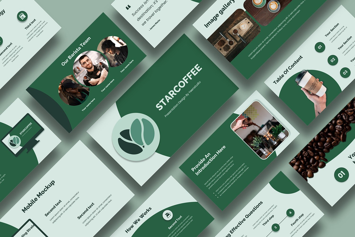Morph Coffee Presentation Template, a Presentation Template by BumbleGraph Studio (Photo 2 of 5)
