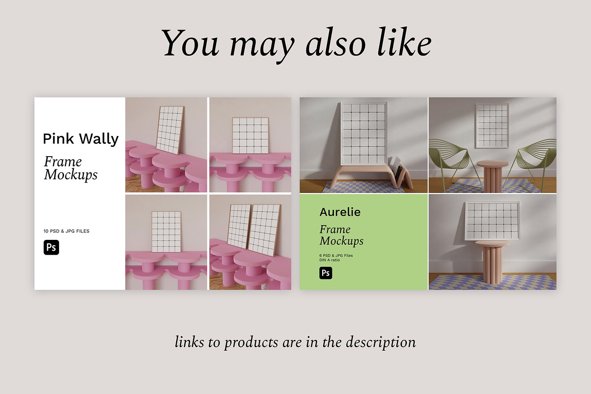 Poster Frame Mockups BELLA, a Print Template by Bonumo (Photo 11 of 11)
