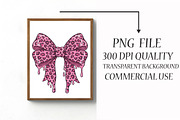 Pastel Goth Leopard Print Bow png, an Illustration by Libby Wishes (Thumbnail 3 of 6)