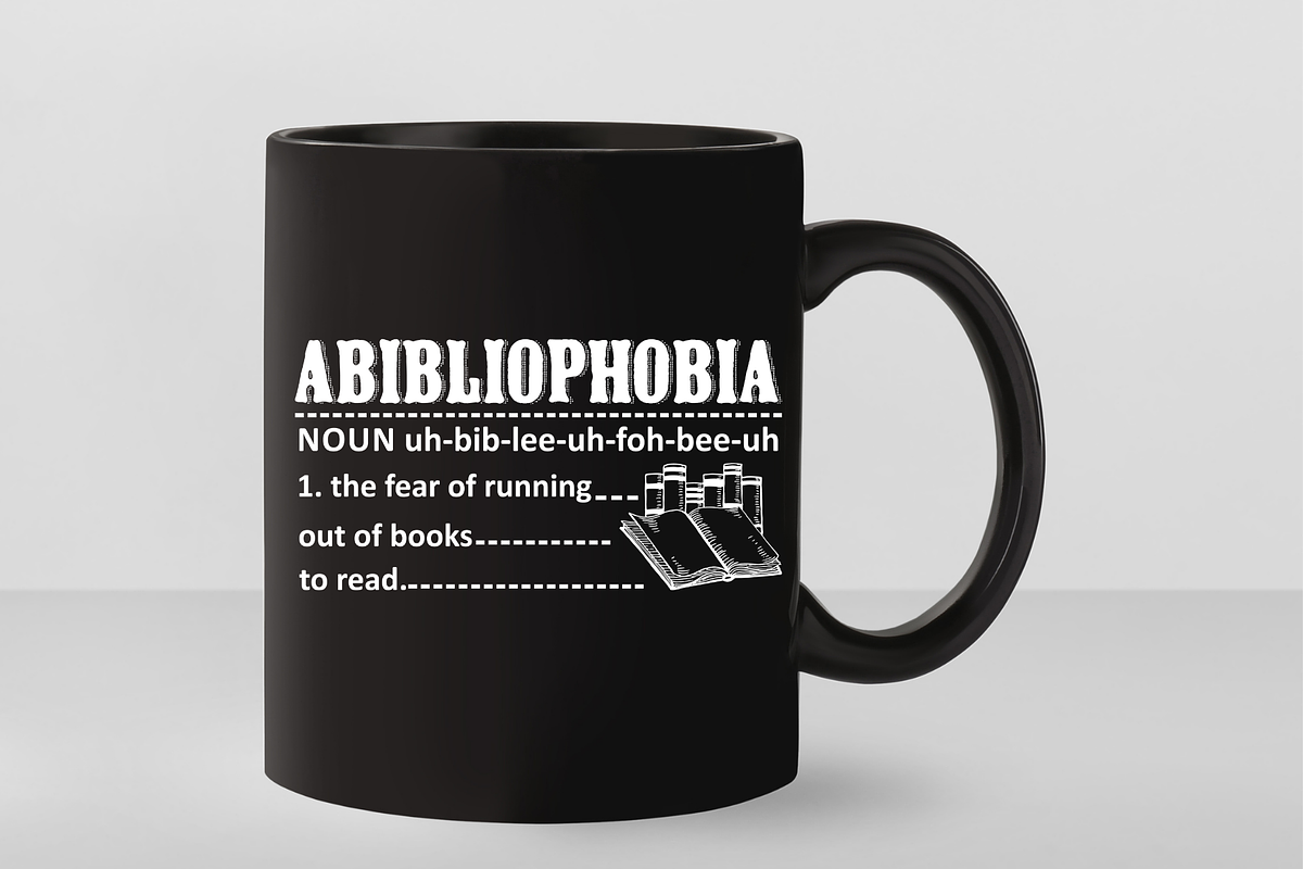 Abibliophobia Tshirt Design, a Graphic by Vector Portal (Photo 2 of 4)