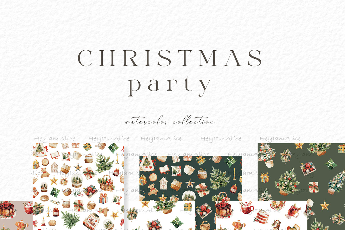 Christmas Party, a Seasonal Illustration by heyiamalice (Photo 6 of 19)
