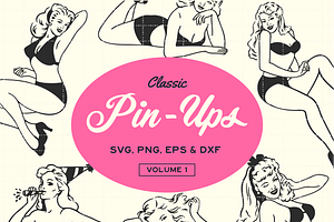 Retro Pinup Bundle Graphics