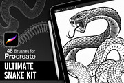 Ultimate Snake Kit Procreate Brushes, a Brush Add-On by InkRef (Thumbnail 1 of 5)