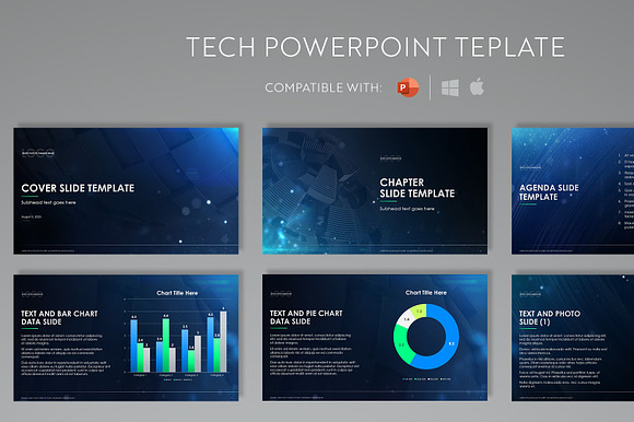 Tech PowerPoint Template (Animated) preview 2