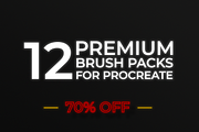 Procreate Bundle 70% OFF, a Brush Add-On by BrushUp (Thumbnail 3 of 73)
