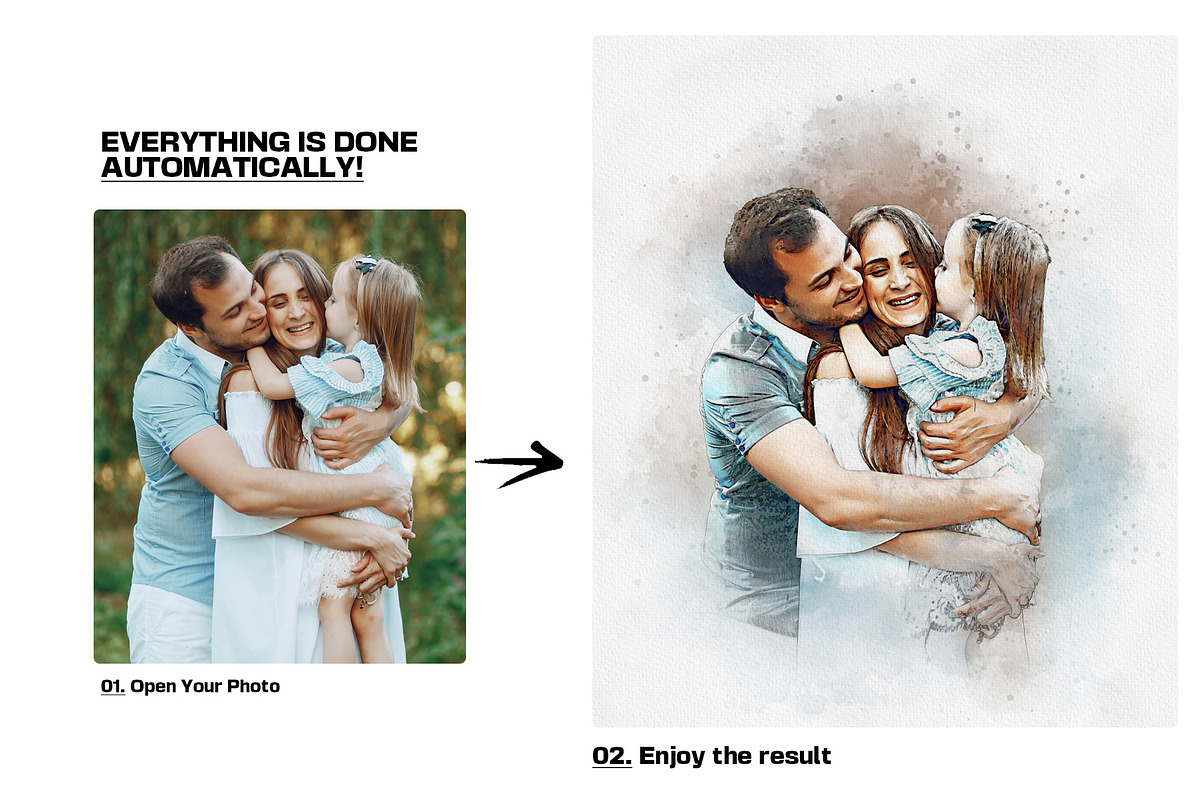 Creative Watercolor Art Effect, an Action Add-On by MRI STUDIO (Photo 5 of 21)