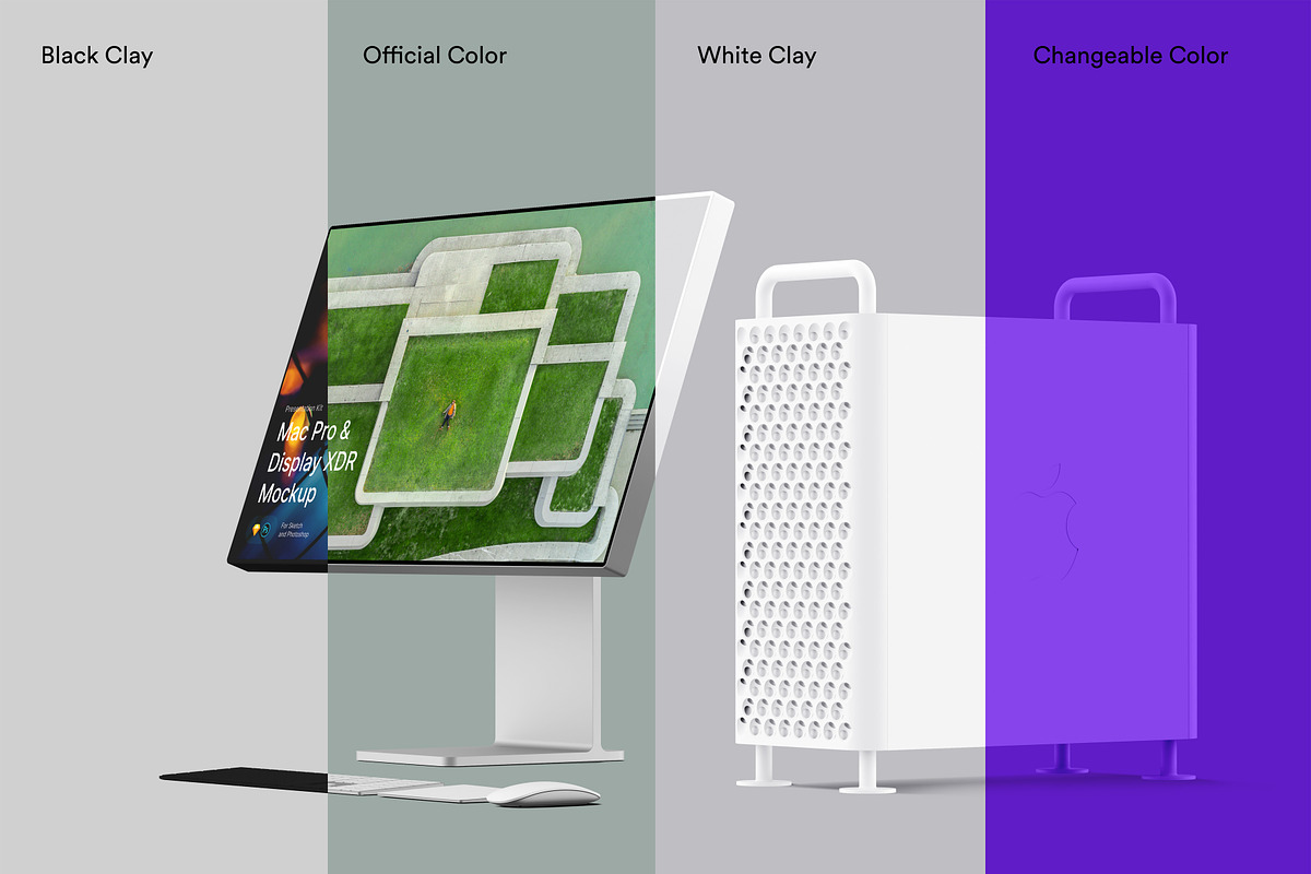 Apple Mac Pro & Display XDR Mockups, a Product Mockup by ls.graphics (Photo 2 of 14)
