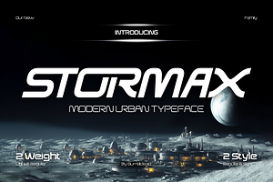 Stormax, a Font by Burntilldead