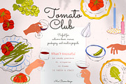 Tomato Club. Fall Harvest Wall Art, a Seasonal Illustration by Mio Buono (Thumbnail 3 of 13)