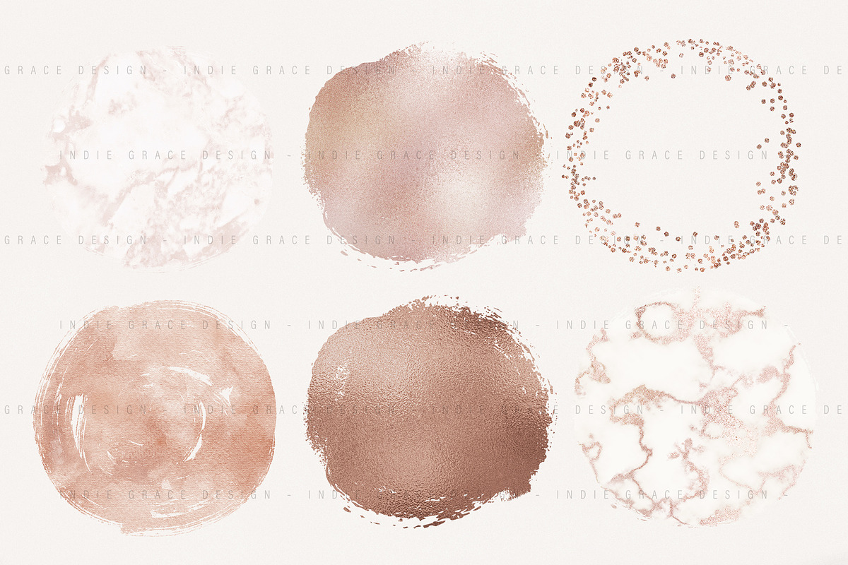 Nude Tone Watercolor Circles, an Object Graphic by Indie Grace Design (Photo 2 of 4)
