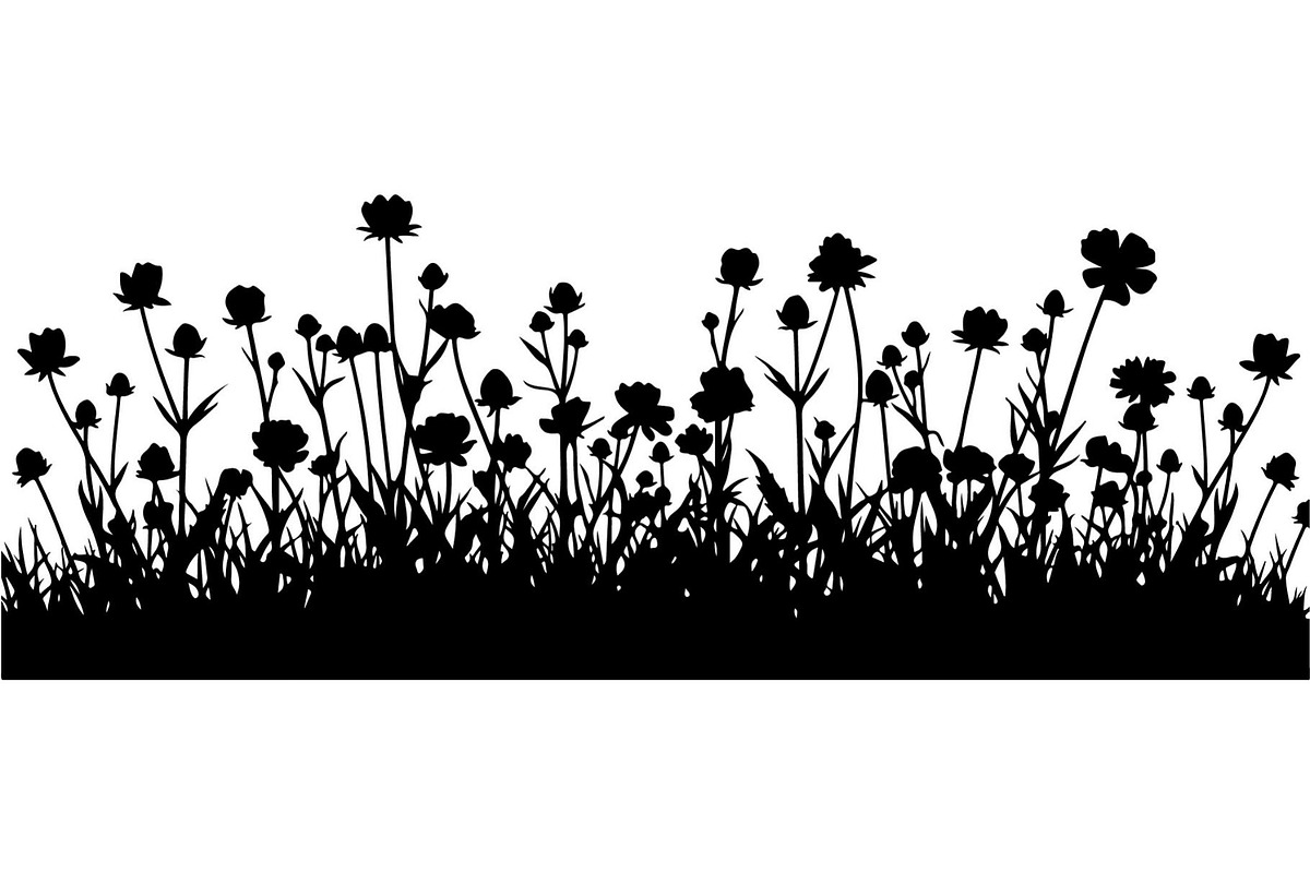 Wildflower Meadow Silhouette, an Object Graphic by Creativeshirt (Photo 3 of 20)