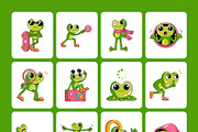 Bundle of Frog Vector Icons, an Emoji Icon by Creative Stall (Thumbnail 10 of 12)