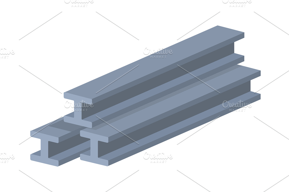 Fabricated steel girders, an Illustration by Things for designers