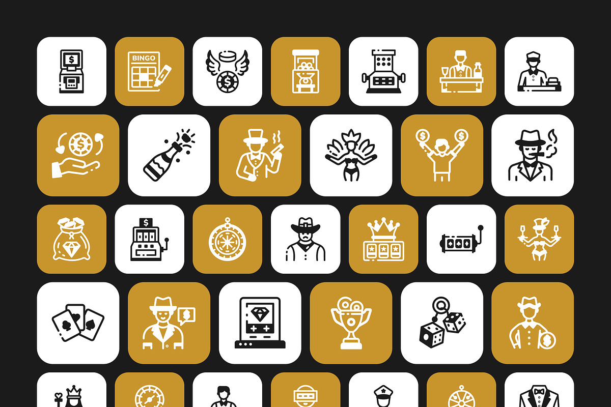 Casino and Gambling Club Icon Set, a Solid Icon by Vectors Market (Photo 7 of 7)