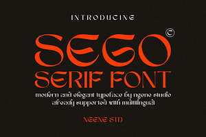 Sego Serif Font