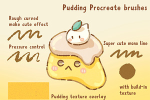 16 Pudding Procreate Brushes