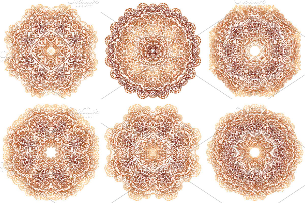 Set of 28 vintage round patterns, a Pattern Graphic by Art of Sun (Photo 2 of 5)