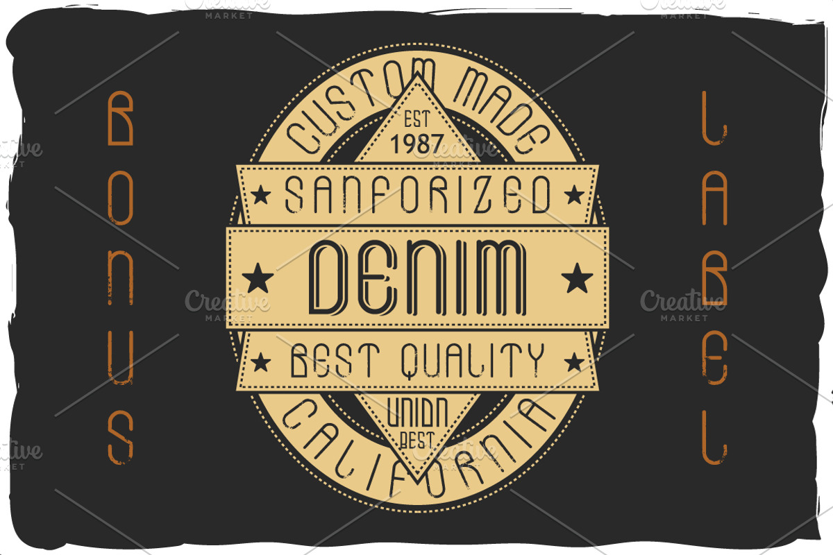 Stones font + bonus label preview 4