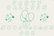 Party Balloon Bubble Font, a Handwritten Font by Eryn Rose Design (Thumbnail 3 of 13)