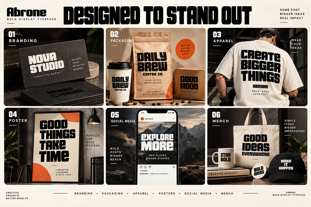 Abrone — Bold letters, a Script Font by Wow Magic (Photo 2 of 5)