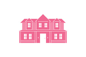 Classic American House Illustration, an Illustration by Buqancreative