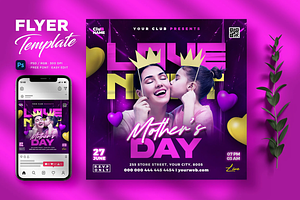 Mothers Day Flyer Template, a Flyer Template by Hubzway