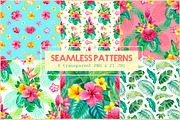 Tropical flora, a Texture Illustration by Sundra (Thumbnail 7 of 15)