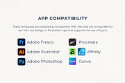 6 Seamless Pattern Templates (Vol 2), a Pattern Graphic by Fern & Quill (Thumbnail 11 of 12)