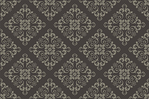 Damask Seamless Patterns Set