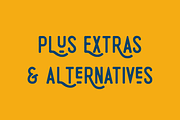 Pronk - retro vintage display font, a Sans Serif Font by Colt Type Co (Thumbnail 3 of 7)