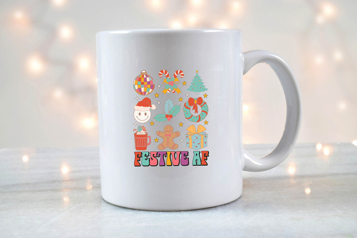 Retro Christmas Sublimation Bundle, a Seasonal Illustration by Craft Nest (Photo 8 of 11)