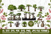 African Baobab Tree SVG | Baobab, an Object Graphic by VectorArtPrintableDesign (Thumbnail 2 of 5)