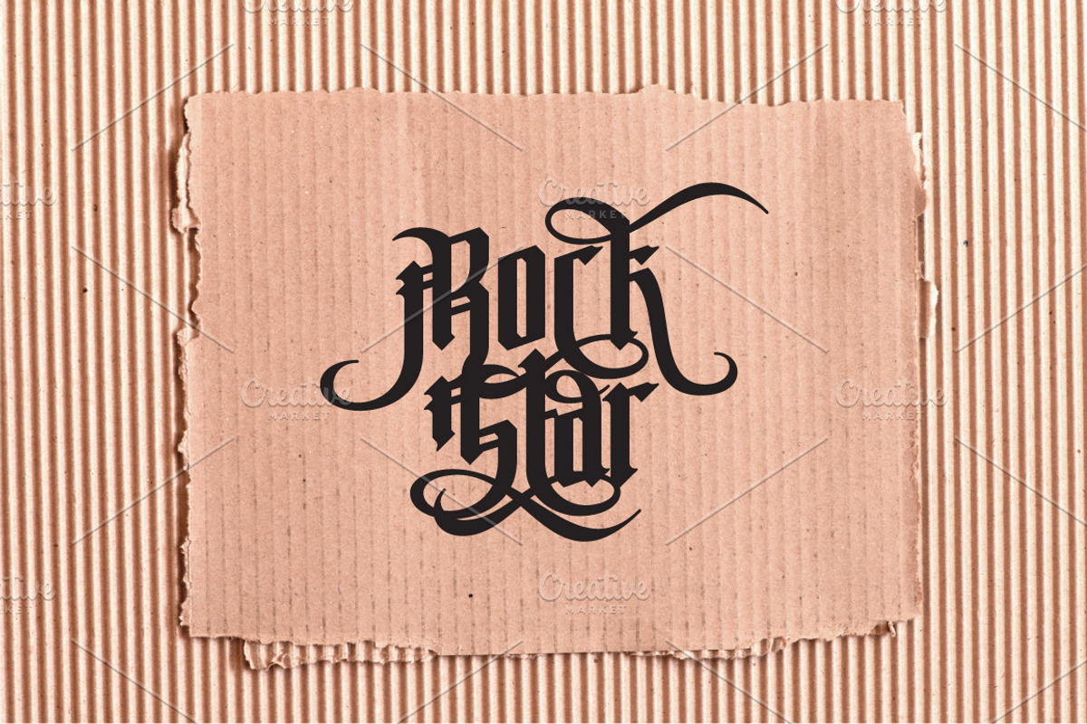 Phoenix gothic font preview 6