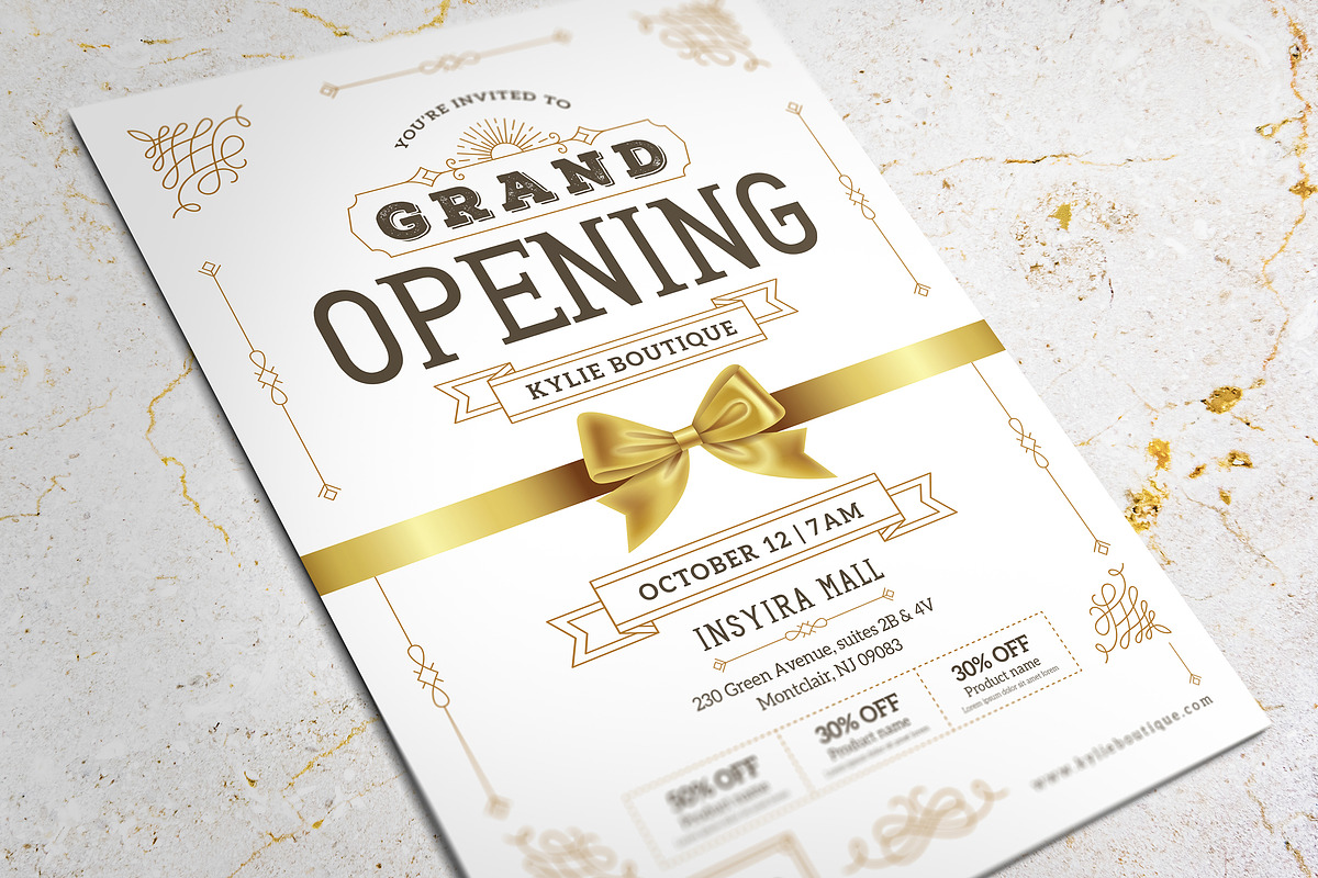 Royal Grand Opening Flyer, a Flyer Template by Aarley Kaiven (Photo 1 of 2)