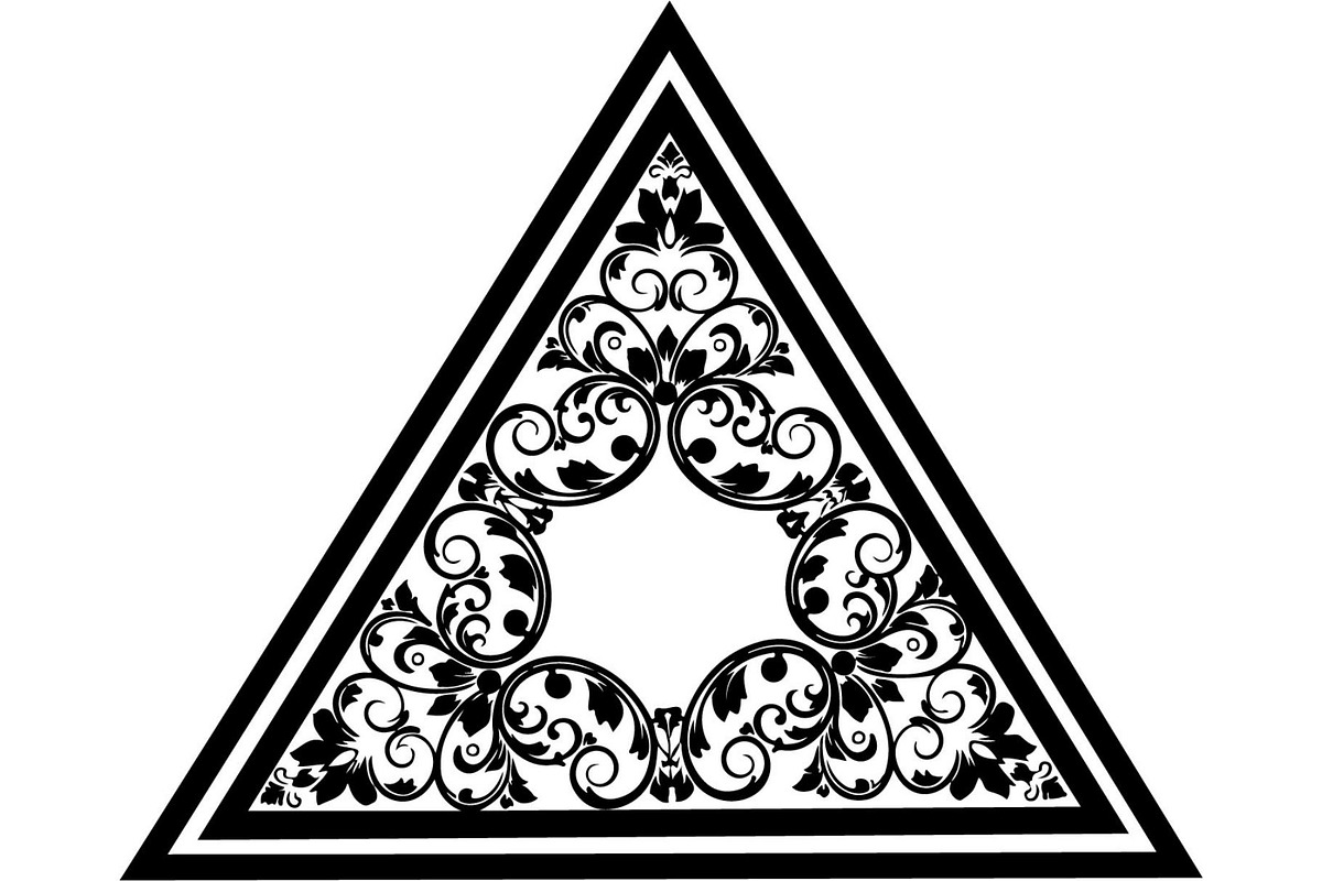 Decorative Celtic Triangle Floral, an Object Graphic by Creativeshirt (Photo 9 of 18)