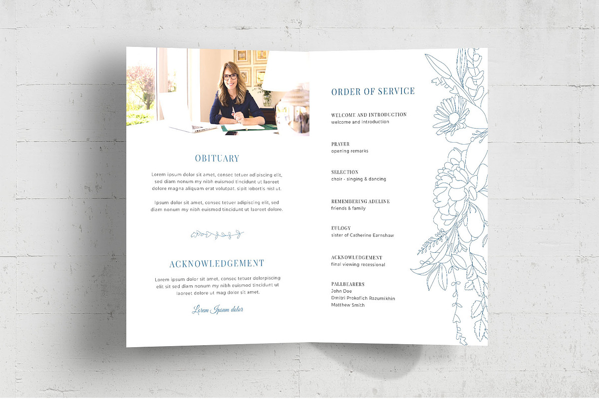 Funeral & Memorial Service Brochure, a Flyer Template by BrandPacks (Photo 5 of 7)