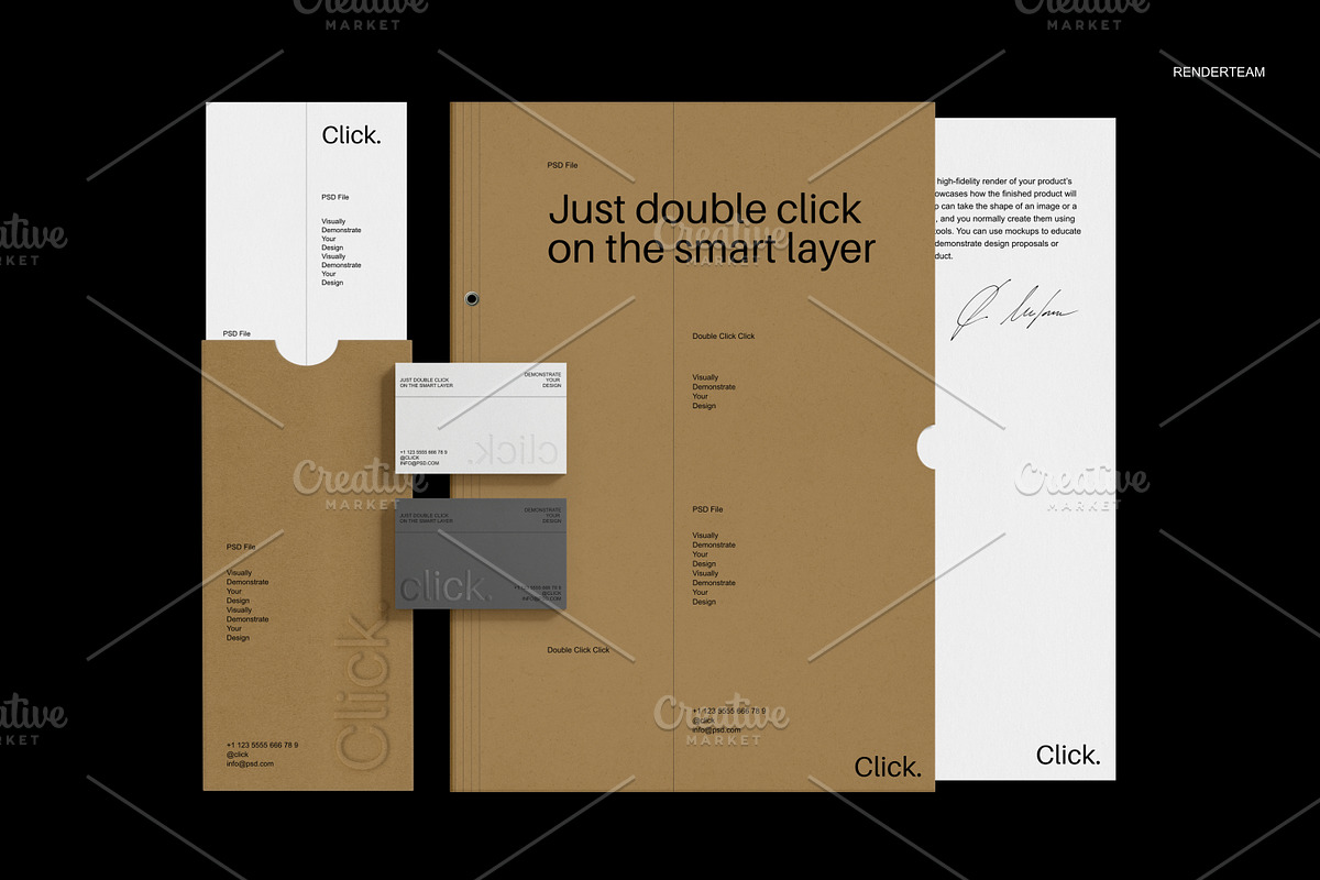 Brand Identity Mockup Set, a Product Mockup by Renderteam (Photo 11 of 12)