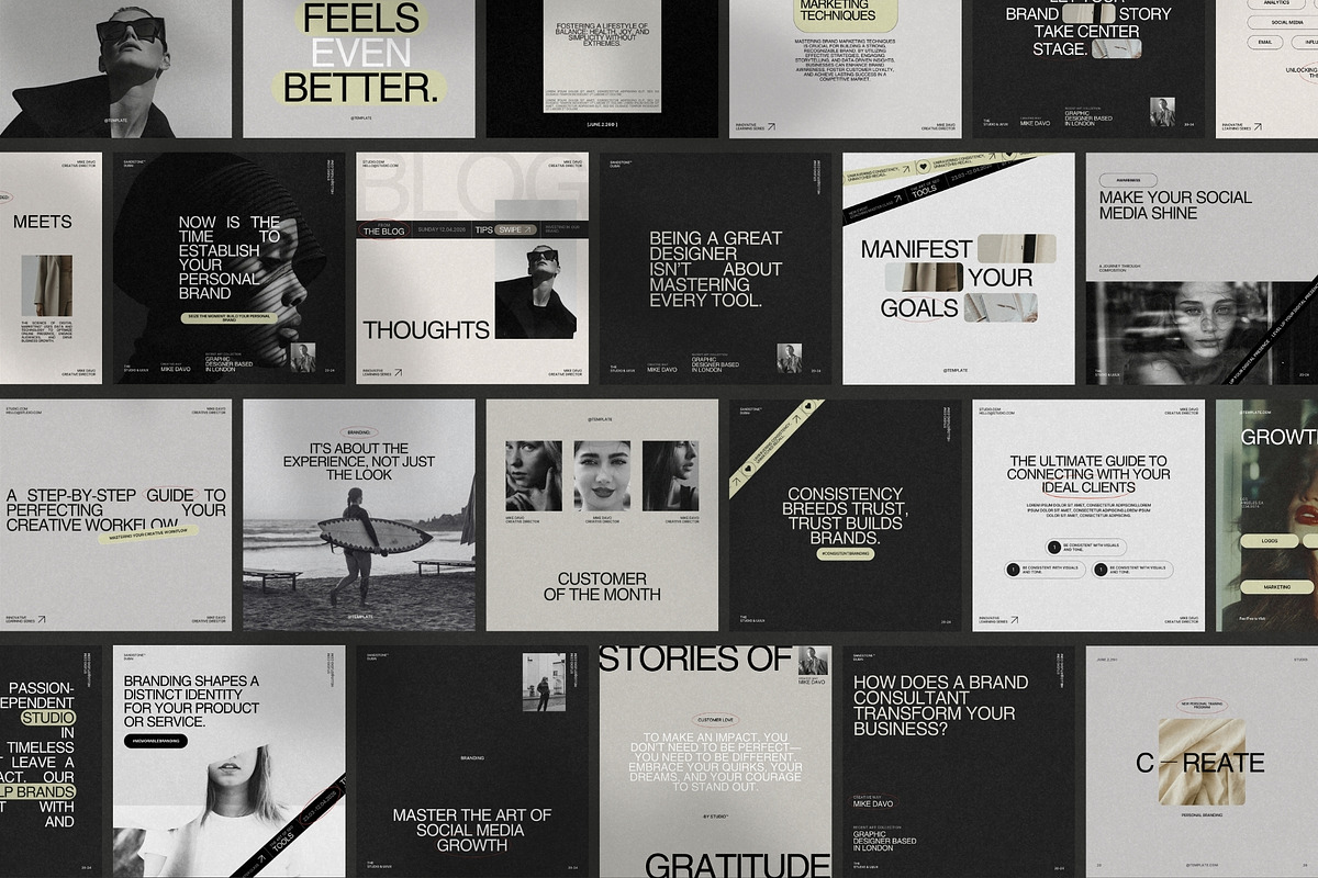 Luxury Canva Social Media Pack, a Social Media Template by Prapti Design (Photo 4 of 9)