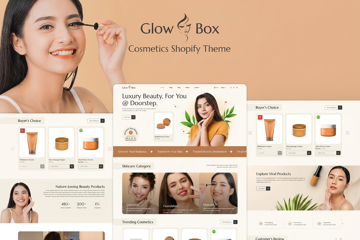 Glowbox Cosmetics Shop Shopify Theme, a Shopify Template by ThemesRain (Photo 3 of 3)