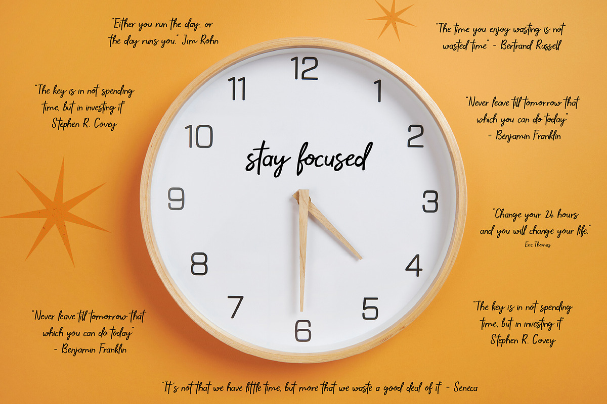 Stay Focused Casual Handwritten Font, a Handwritten Font by Kaya Fonts (Photo 13 of 19)