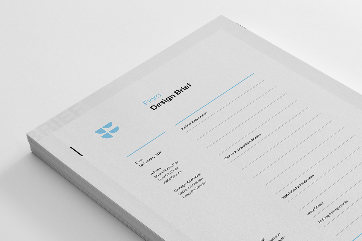 Invoice, Brief, Estimate, a Stationery Template by KreateTribe (Photo 2 of 7)