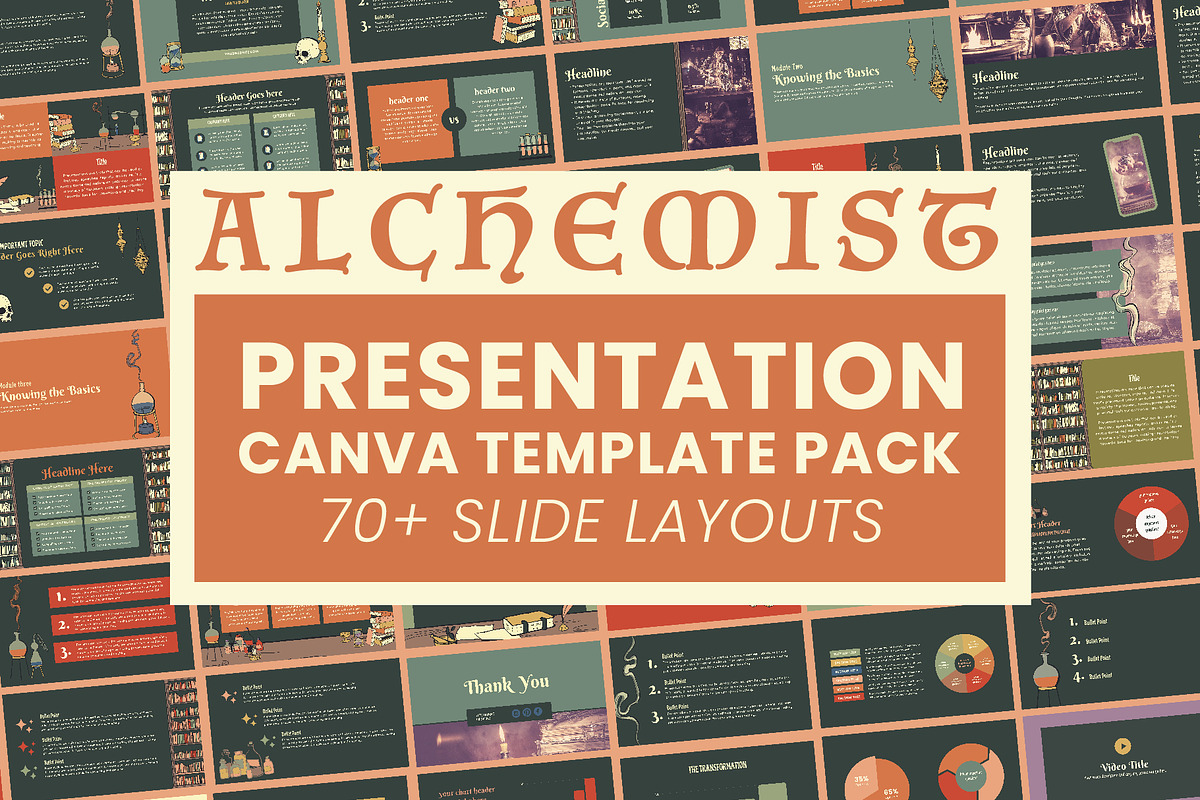Alchemist Canva Presentation Slides, a Presentation Template by WorkShy Studio (Photo 1 of 7)