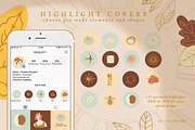 Celestial Fall Abstract Set, a Decorative Illustration by NassyArt (Thumbnail 8 of 11)