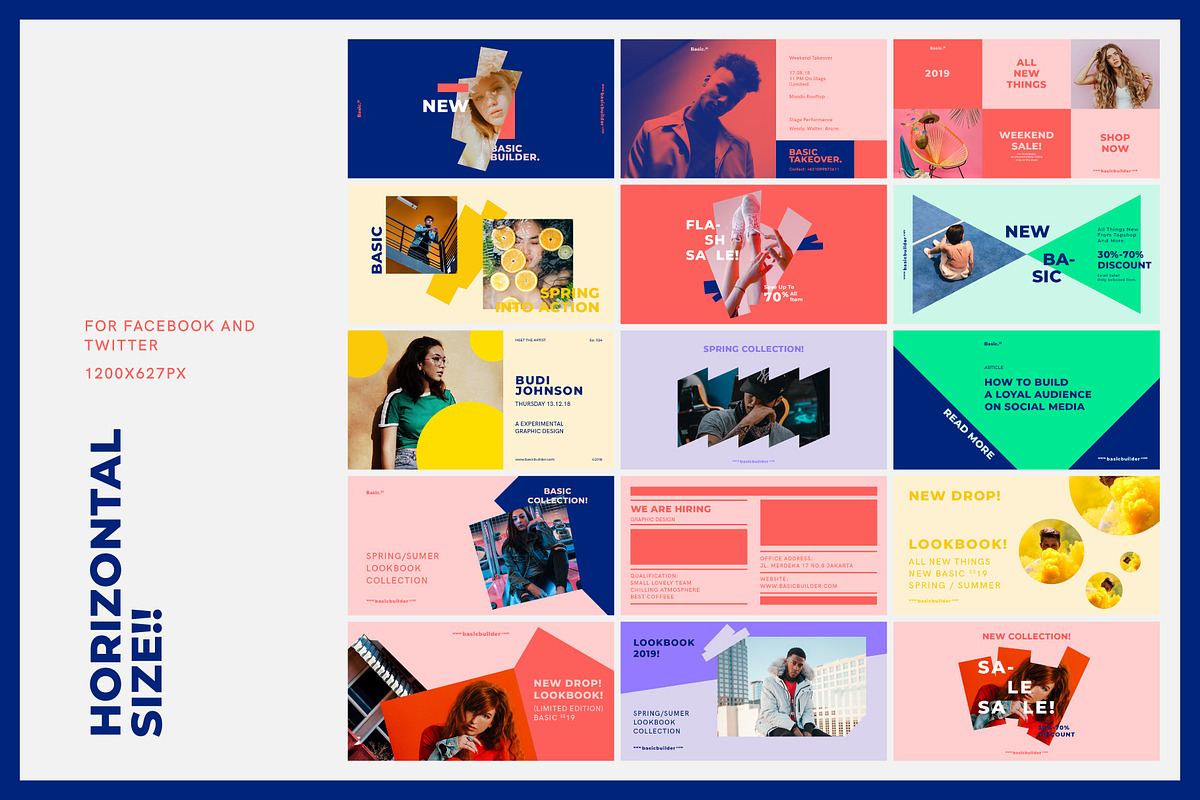 BASIC-Social Media Kit Collection, a Social Media Template by Invasi Studio (Photo 7 of 13)