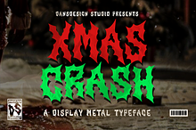 Xmas Crash Metal Horror Graffiti