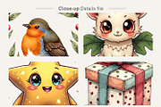 Watercolor Christmas Robin & Pets, an Illustration by Artnoy (Thumbnail 5 of 8)